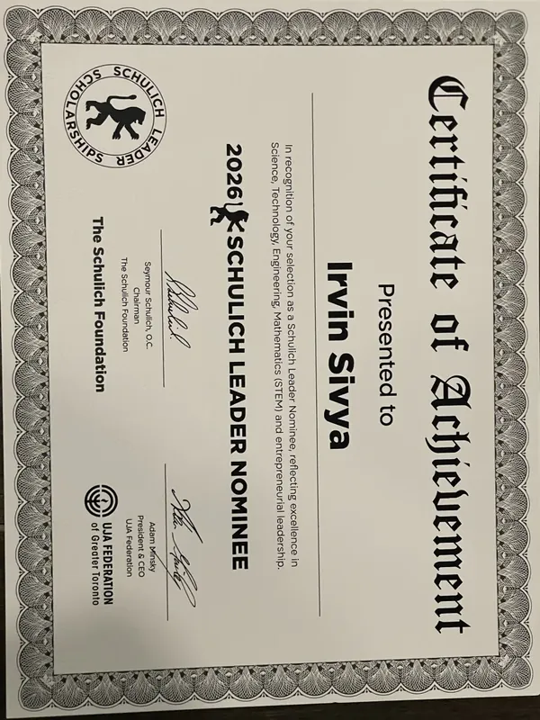 Schulich Leader Nominee